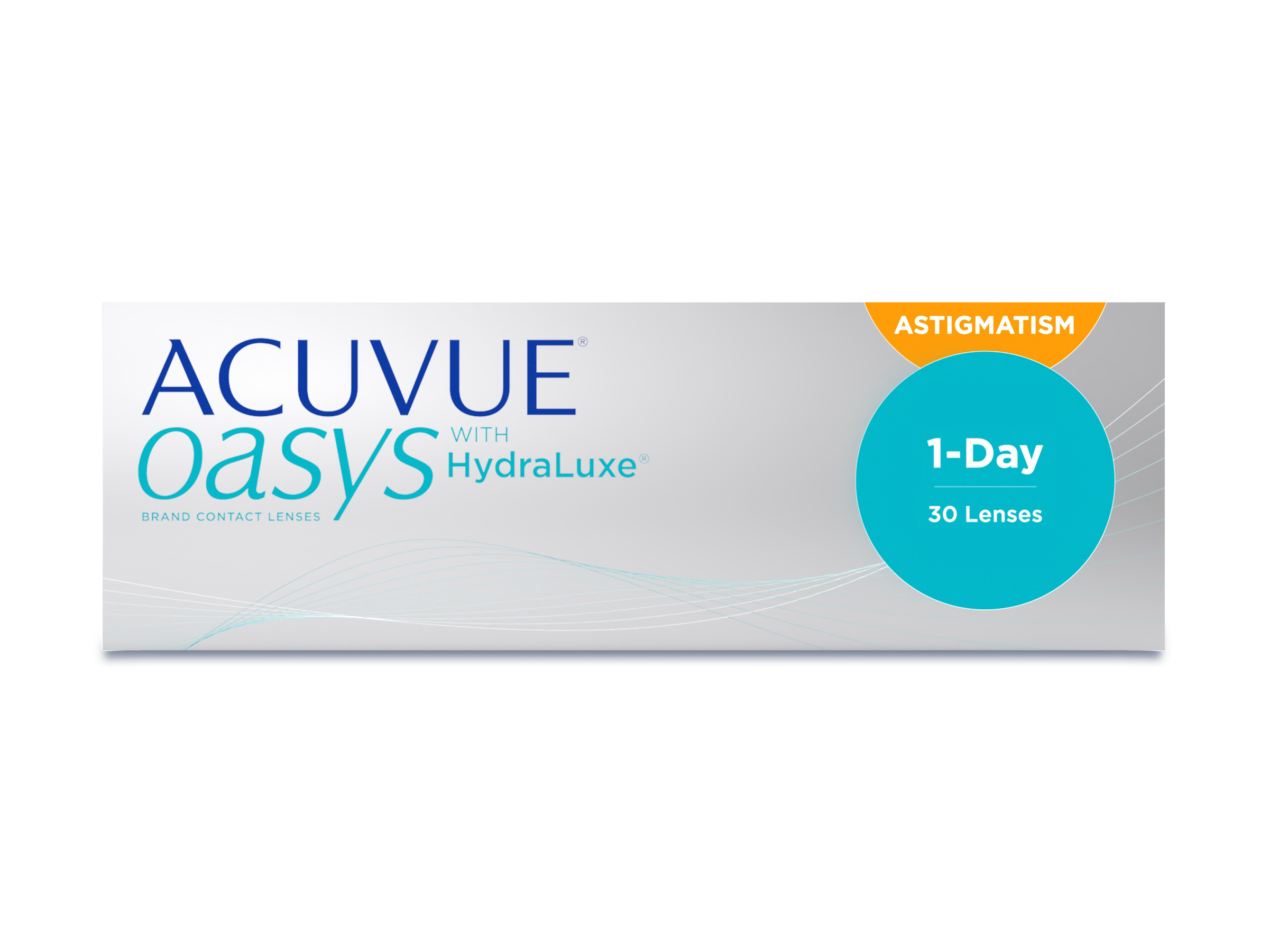 ACUVUE Packshot OASYS 1D with HydraLuxe for ASTIG 30P Front Shadow PNG